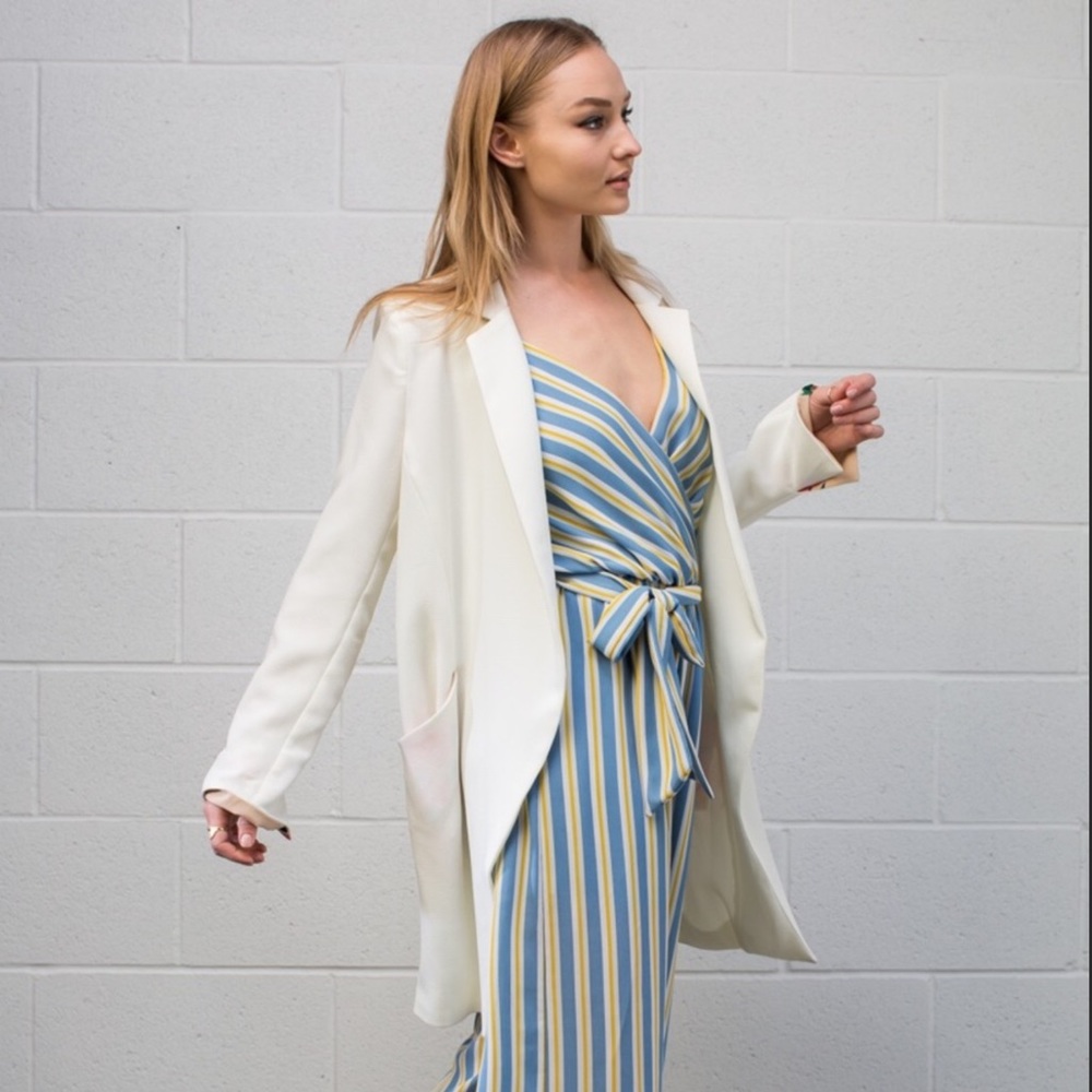 Lemon Blossom Striped Jumpsuit - Picture 6 of 8